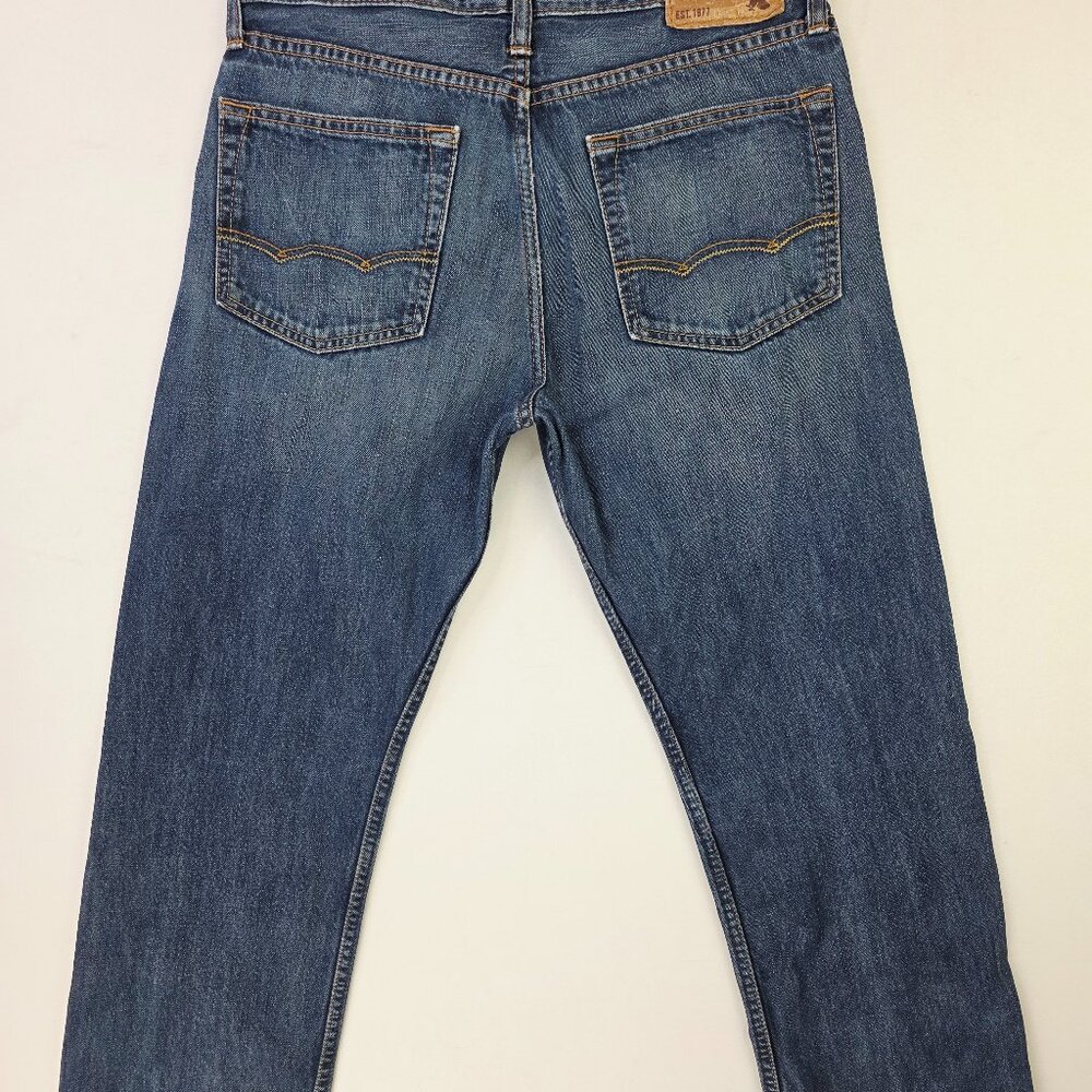 American Eagle Outfitters Relaxed Straight Size 30X30 Men Blue Cotton Logo Jeans